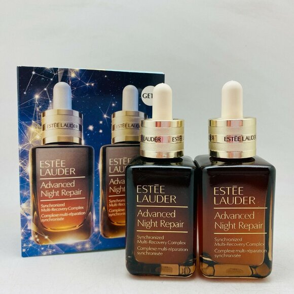 2 x ✅ Estee Lauder DUO Advanced Night Repair Serum Synchronized Multi-Recovery - Picture 1 of 12